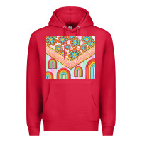 Cardinal hippie rainbow and daisy Premium Hoodie - TumblerDesignByShophia