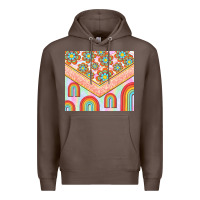 Coffee hippie rainbow and daisy Premium Hoodie - TumblerDesignByShophia