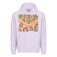 Lilac hippie rainbow and daisy Premium Hoodie - TumblerDesignByShophia