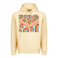 Pina Colada hippie rainbow and daisy Premium Hoodie - TumblerDesignByShophia