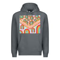 Rock hippie rainbow and daisy Premium Hoodie - TumblerDesignByShophia