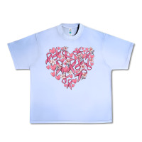Grape Ice breast cancer awareness heart Urban Heavy Tee - MaliasSmallBusiness