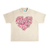 Sandshell breast cancer awareness heart Urban Heavy Tee - MaliasSmallBusiness