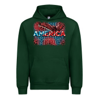 Forest Green America america america america 4th of july Urban Hoodie - FaDigitalArtStudio