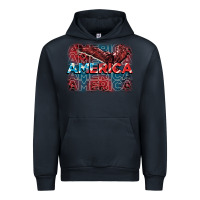 Navy America america america america 4th of july Urban Hoodie - FaDigitalArtStudio