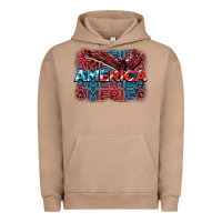 Pigment Burro America america america america 4th of july Urban Hoodie - FaDigitalArtStudio