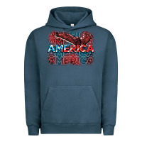 Pigment Midnight Navy America america america america 4th of july Urban Hoodie - FaDigitalArtStudio