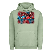 Pigment Oil Green America america america america 4th of july Urban Hoodie - FaDigitalArtStudio