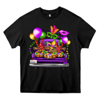 Black mardi gras farm truck Heavy Core Tee - FaDigitalArtStudio