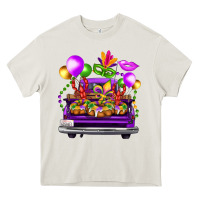 Cream mardi gras farm truck Heavy Core Tee - FaDigitalArtStudio