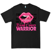 Black breast cancer warrior lips Premium Tee - JahusDesignShop