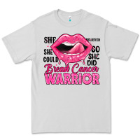 Dove Grey breast cancer warrior lips Premium Tee - JahusDesignShop