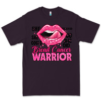 Plum breast cancer warrior lips Premium Tee - JahusDesignShop