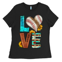 Black western love baseball Ladies Tee - HRA Design Shop