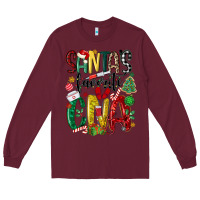 Burgundy santas favorite cna nurse Long Sleeve Tee - MaliasSmallBusiness