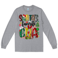 Heather Grey santas favorite cna nurse Long Sleeve Tee - MaliasSmallBusiness