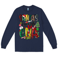 Navy santas favorite cna nurse Long Sleeve Tee - MaliasSmallBusiness