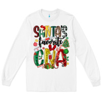 White santas favorite cna nurse Long Sleeve Tee - MaliasSmallBusiness