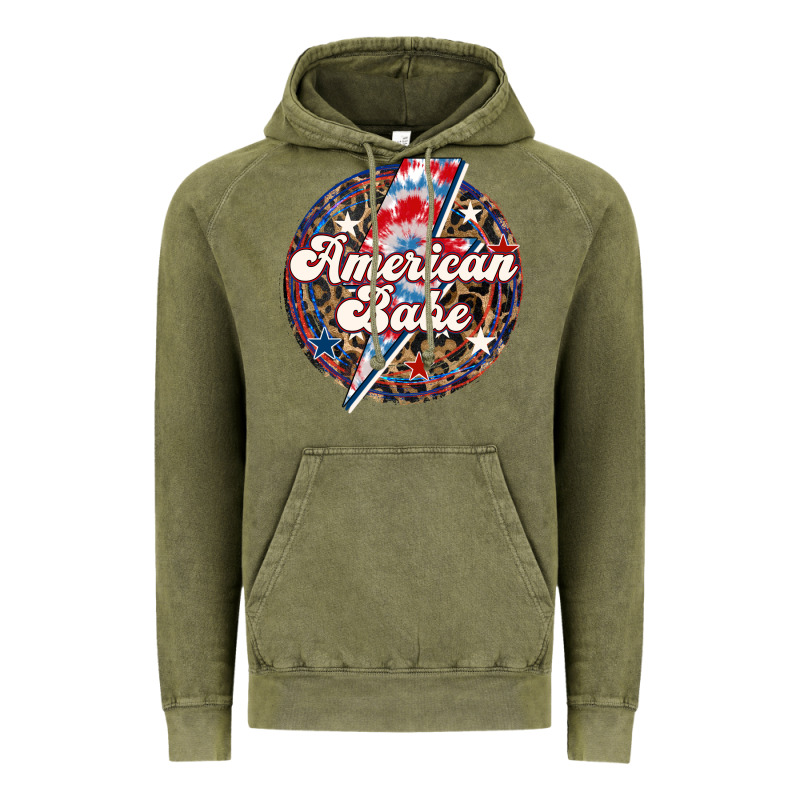 Western American Babe Patriotic Vintage Hoodie by LillyAllenDesigns | Teevron