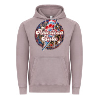 Vintage Zinc Western American Babe Patriotic Vintage Hoodie - LillyAllenDesigns