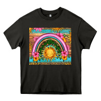 Asphalt summer rainbow Heavy Core Tee - HRA Design Shop