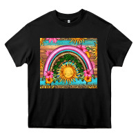 Black summer rainbow Heavy Core Tee - HRA Design Shop