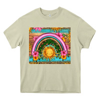Mossy summer rainbow Heavy Core Tee - HRA Design Shop