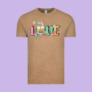 Love School Bus Vintage Tee Designed By Maliassmallbusiness