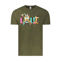 Vintage Olive love school bus Vintage Tee - MaliasSmallBusiness