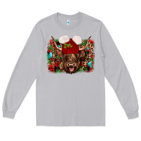 Moon Dust highland cow christmas Long Sleeve Tee - JahusDesignShop