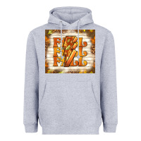 Heather Grey fall with lightning bolt Heavyweight Hoodie - TumblerDesignByShophia