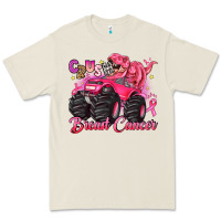 Bone crush breast cancer monster truck with dinosaur Premium Tee - JahusDesignShop