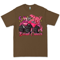 Cacao crush breast cancer monster truck with dinosaur Premium Tee - JahusDesignShop