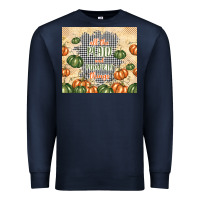 Navy all the plaid and pumpkin things Premium Sweatshirt - TumblerDesignByShophia