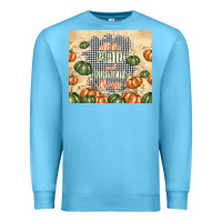 Ocean Blue all the plaid and pumpkin things Premium Sweatshirt - TumblerDesignByShophia