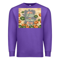 Purple all the plaid and pumpkin things Premium Sweatshirt - TumblerDesignByShophia