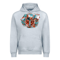 Heather Grey American wines Urban Hoodie - FaDigitalArtStudio