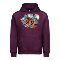 Mauve Wine American wines Urban Hoodie - FaDigitalArtStudio