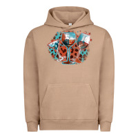 Pigment Burro American wines Urban Hoodie - FaDigitalArtStudio