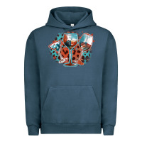 Pigment Midnight Navy American wines Urban Hoodie - FaDigitalArtStudio