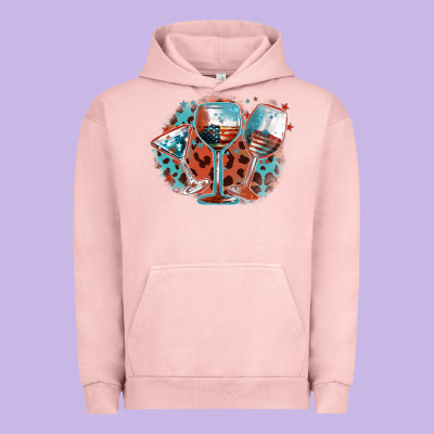 American Wines Urban Hoodie Designed By Fadigitalartstudio