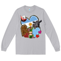 Moon Dust Argentina hearts Long Sleeve Tee - NancyCooperArtShop