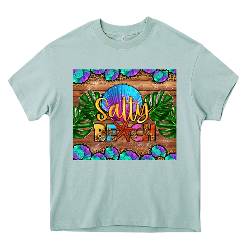 Salty Beach Heavy Core Tee by HRA Design Shop | Teevron