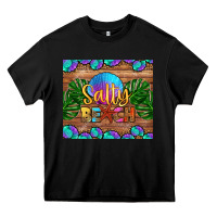 Black salty beach Heavy Core Tee - HRA Design Shop