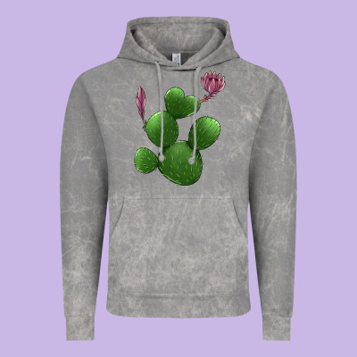 Heart Cactus Vintage Hoodie Designed By Jasminsmagicworld