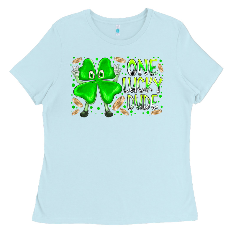 One Lucky Dude Ladies Tee by RacoonDesign | Teevron