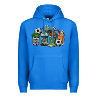 True Royal Soccer coffee cups Premium Hoodie - HowdyJamesFarm