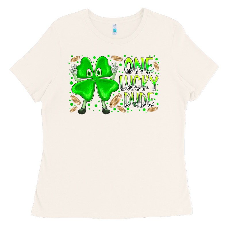 One Lucky Dude Ladies Tee by RacoonDesign | Teevron