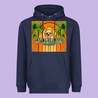 Sunshine On My Mind Heavyweight Hoodie Designed By Tumblerdesignbyshophia