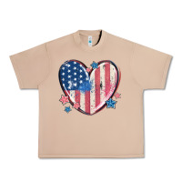 Burro usa heart Urban Heavy Tee - MaliasSmallBusiness